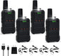 RV-C2 Two Way Radio 16-CH UHF Walkie Talkies Rechargeable with Li-ion Battery and Charger, VOX, Scan (4 Pack)