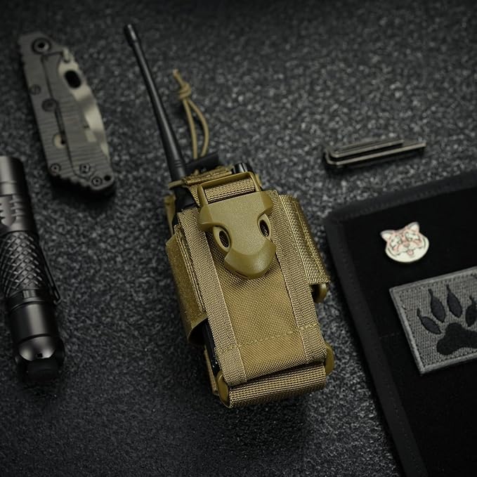 VIPERADE Radio Holster, MOLLE Radio Pouch for Vest, Universal Walkie Talkie Holster Radio Holder for Duty Belt, Police Radio Holder Tactical Radio Pouch for Baofeng, Motorola
