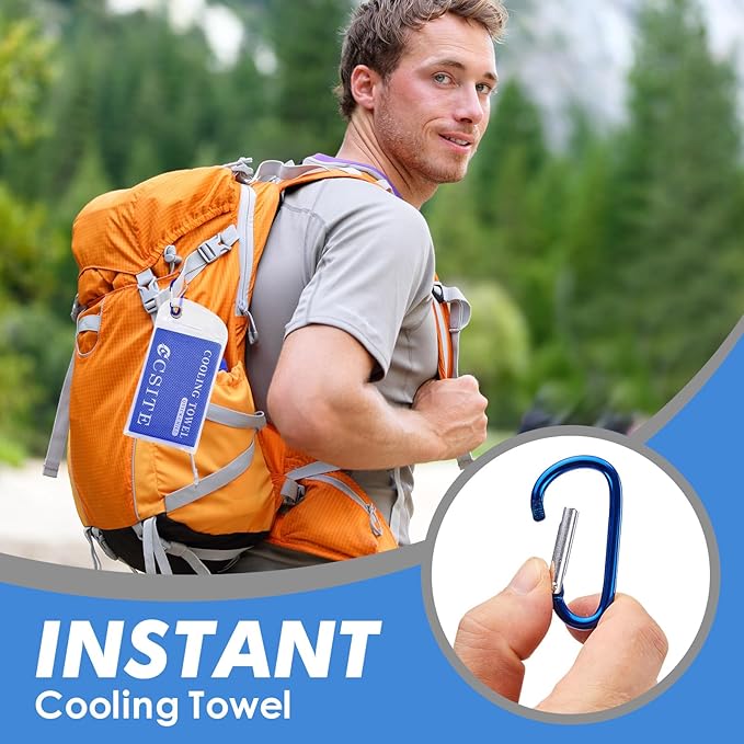12 Pack Cooling Towels Bulk (47"x12") for Neck and Face, Ice Towel for Hot Weather, Soft Breathable Chilly Gym Towels, Microfiber Towel for Work Out, Yoga, Running, Camping & More Activities