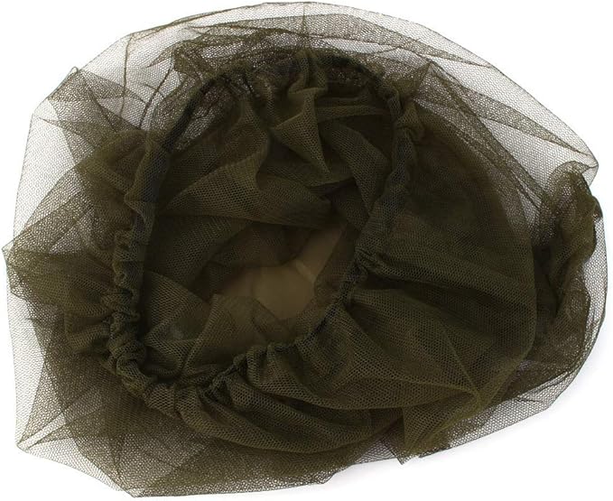 BORDSTRACT Mosquito Head Net Mesh, Mosquito Netting, Preventing Bugs Gnats Midges Biting, Face Neck Screen Net for Camping Fishing Hiking Outdoor Activities