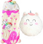 Happy Kids Sleeping Bag, Animal Bags, Sleepy Sack, Comfy, Cozy, Compact, Sleeping Bag with Pillow, Soft Pillow, Nap Mat, Wram Plush with Cotton, Slumber Bag