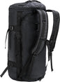 MIER Large Duffel Backpack Sports Gym Bag with Shoe Compartment, Heavy Duty and Water Resistant, Black, 45L