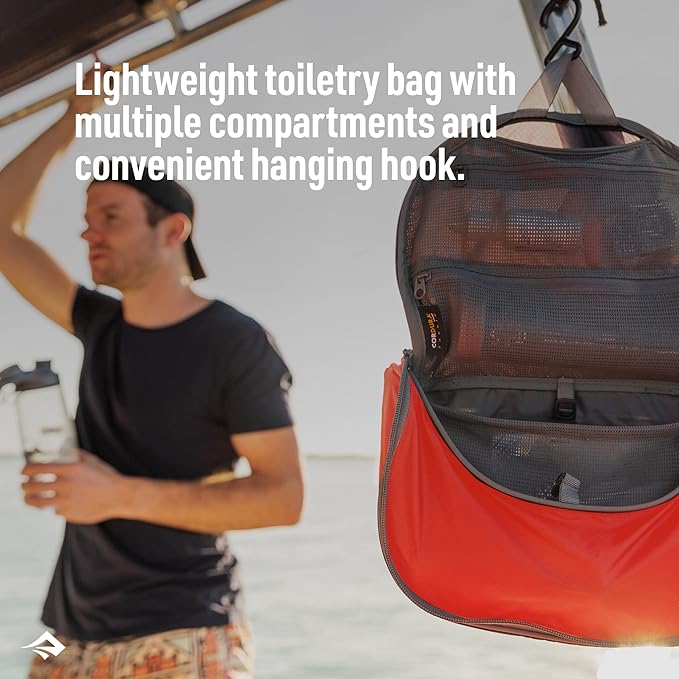 Sea to Summit TravellingLight Hanging Toiletry Bag, Travel Organizer for Men and Women