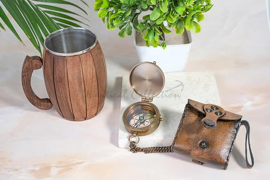 NAUTICAL COLLECTION “So You Can Always Find Your Way Back Home” Quote Engraved Compass | Unique Gifts for Son, Father, Love, Partner, Spouse, Fiancé.-Steampunk Accessory-Beautiful Handmade Gift