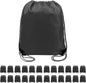 BeeGreen Drawstring Backpack Bags 20,30,50 Packs Reflective String Bags for Gym Sport Trip Cinch Sack DIY for Women Men