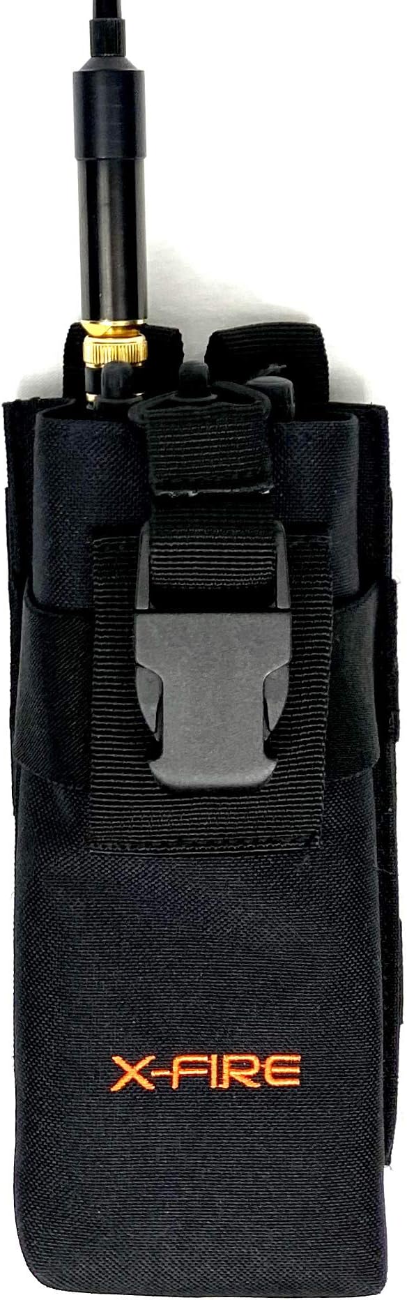 X-FIRE® Tall Washable Nylon MOLLE Pouch or Duty Belt Portable Radio Holder
