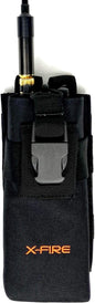X-FIRE® Tall Washable Nylon MOLLE Pouch or Duty Belt Portable Radio Holder
