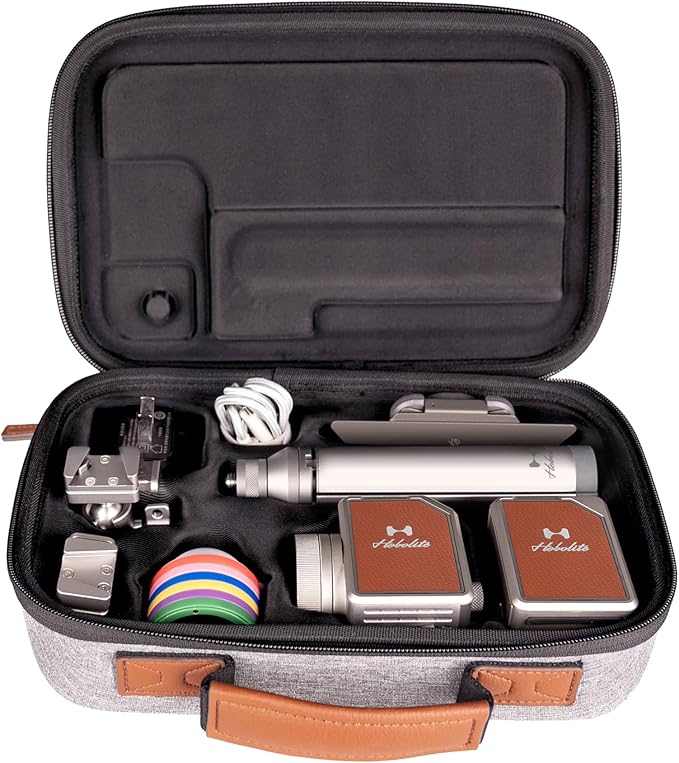 Micro LED Video Light Master Kit with LCD Display, App Control, Barndoor, 6 Color Gels, Tripod, CRI/TLCI 96+, 2700-6500K, Portable Lighting for Photography, Filming, Live Streaming, Video