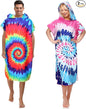 Jeyiour 2 Pcs Surf Poncho Changing Robe with Hood Microfiber Towel Quick Dry Beach Towel Wetsuit Changing Towel for Adult Men Women for Travel Yoga Gym Swim Pool Vacation Gift