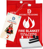 Emergency Fire Blanket - Fire Suppression Blanket for Home, Kitchen, Garage, Camping, School & Office -Flame Retardant -40”x40” for Quick Smothering & Fire Safety (Pack of 2)“