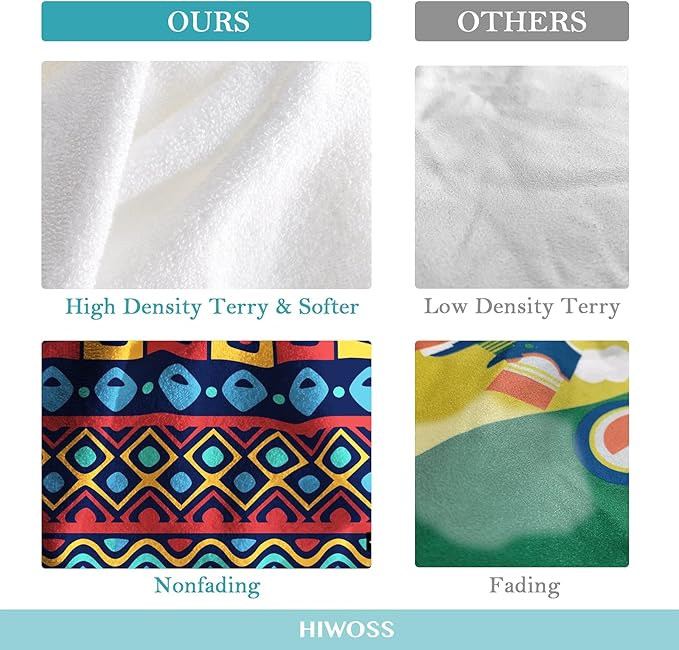 Microfiber Beach Towels for Men Oversized 71"x31", Soft Touch Ultra-Absorbent Quick Dry Sand Free Large Pool Towels with Mesh Bag for Travel Camping Bathroom