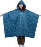 iClimb Hooded 3M Thinsulate Insulation Warm Camping Blanket Wearable Poncho Ultralight Compact (Blue)