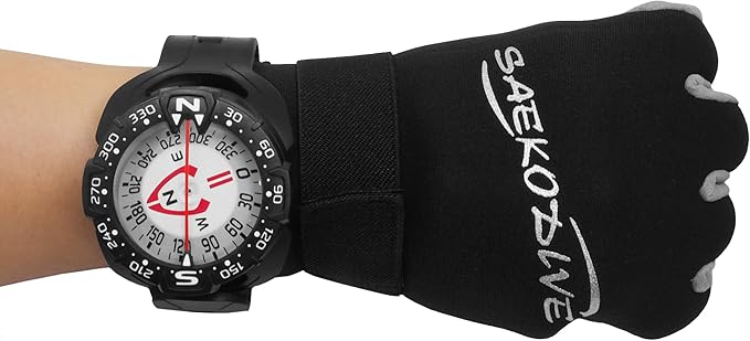 Wrist Compass - Glow in The Dark, Waterproof Dive Compass - Scuba Compass, Diving Compass, Kayak Compass, Scuba Diving Accessories