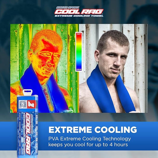 Cool RAG Extreme Cooling Towel for Heat Relief - PVA Cooling Towel for Workout, Gym, Running and for Other Outdoor Sports - Cooling Rag for Neck - Cool Towel for Quick Cooling