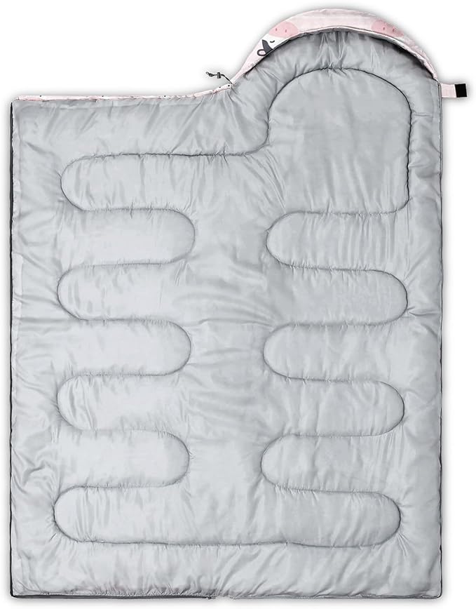 Kids Sleeping Bag for Boys Girls,Cute Puppy Print-Lightweight Warm Portable Outdoor Indoor-Waterproof Cold Weather Resistant Sleeping Bag for Camping Hiking