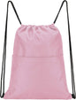 Vorspack Drawstring Backpack Water Resistant String Bag Sports Sackpack Gym Sack with Side Pocket for Men Women