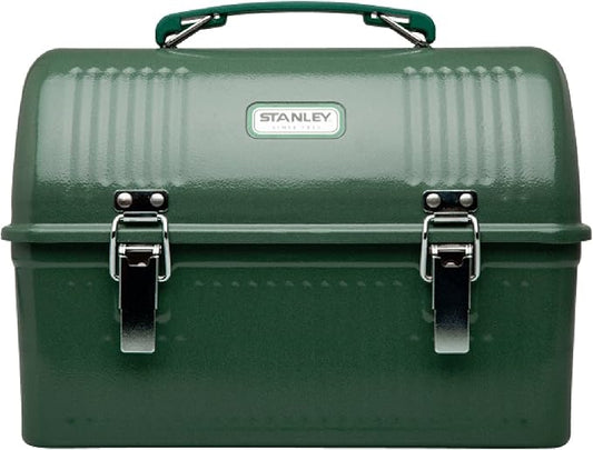 Stanley Classic Lunch Box 10 qt | Vintage Metal Lunchbox | Durable Meal Container with Handle and Latch | Stores Food, Drinks, Thermos, Water Bottle