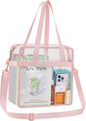 USPECLARE Clear Tote Stadium Approved, Security Travel & Gym Clear Bag for Work Sports Games Concerts