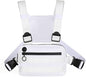 Outdoor Sports Chest Bag, Lightweight EDC Chest Bag For Men & Women, Running Vest Chest Pack With Phone Holder For Workouts, Cycling & Hiking (White)