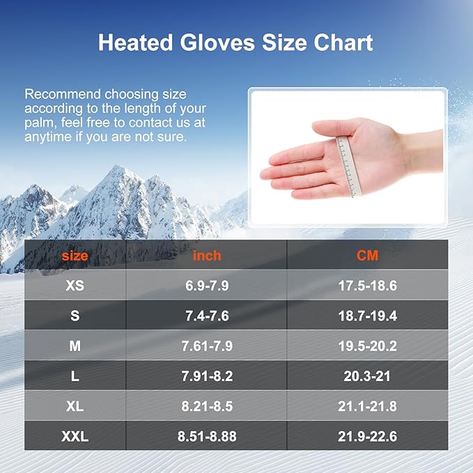 SAVIOR HEAT Heated Gloves for Women Men Rechargeable Electric Heated Ski Gloves with Touchscreen for Cold Weather