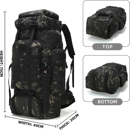 King'sGuard 70L Camping Hiking Backpack Tactical Backpack Military Molle Rucksack Backpack for Outdoor
