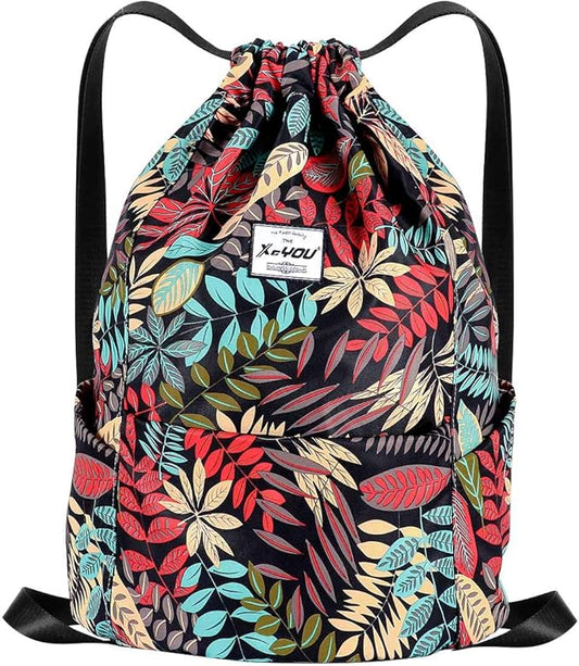 XEYOU Drawstring Sports Backpack Lightweight Gym Yoga Sackpack Shoulder Rucksack Casual Outdoor Daypack for Women and Men