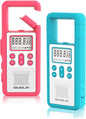 Rechargeable Walkie Talkie for Long Range 2 Pack,with FM/NOAA, Weather Alert, LED Flashlight,Brightly Colored,Volume Adjustment, Ldeal for Survival Biking Hiking Camping (Rose Blue)