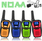 Walkie Talkies for Kids Rechargeable, Easy to Use Family Walky Talky Toy for 3-12 Years Old Boys and Girls Birthday for Camping Hiking Outdoor with Regular Micro-USB Charger/Battery