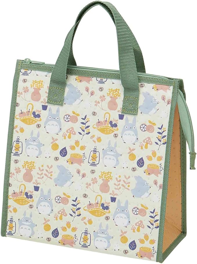 Skater My Neighbor Totoro Thermal Insulated Lunch Bag with Zip Closure - Foraging