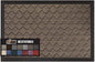 GORILLA GRIP 100% Waterproof All-Season WeatherMax Doormat, Durable Natural Rubber, Stain and Fade Resistant, Low Profile, Indoor Outdoor Doormats, Easy Clean Patio Entry Mat, 17x29, Latte Quatrefoil