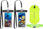 JOTO Waterproof Phone Pouch up to 7.0" Bundle with Swimming Bubble Safety Float with Adjustable Waist Belt