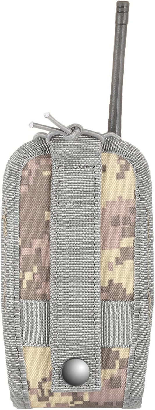 FRTKK Tactical Radio Holder Radio Holster Molle Radio Pouch Universal Radio Case Military Heavy Duty Radio Bag for Police Firefighter Two Ways Walkie Talkies Vest