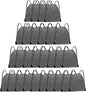 Drawstring Bags 28 PCS Drawstring Backpack Bulk String Backpack Cinch Bag Sackpack for Men Women Gym (Grey)