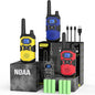 Walkie Talkies for Adults Rechargeable Walkie-Talkie Long Range 3 Pack, Multi-purpose NOAA 2 Way Radios with 4500mAh Battery USB Lanyards for Family Office School Camping Hiking Skiing Cruises