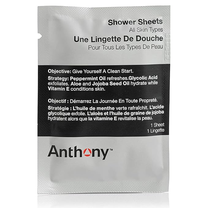 Anthony Body Wipes for Adults Bathing, Post Workout, & A Must Have Camping Personal Care Product – Travel Shower Wipes No Rinse Body Wash – Disposable Wash Cloth Towelettes 48 9”x12.5”
