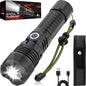 Victoper LED Flashlights, High Powered High Lumens Super Bright Tactical Flashlight, Rechargeable, 5 Modes Zoomable Waterproof Flash Lights for Emergency, Outdoor, Home, Camping, Hiking