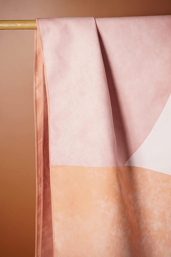 Microfiber Towel - for Beach, Yoga, Sports, Camping, Travel - Quick Dry, Reversible, Non-Slip, Sweat Absorbent, Oversize Comes with a Travel Bag - 72x30 Inch Towel (Peach Bubbles)