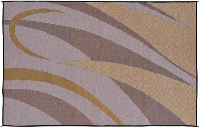 Stylish Camping GA7 Brown/Gold 8' x 12' Graphic Mat