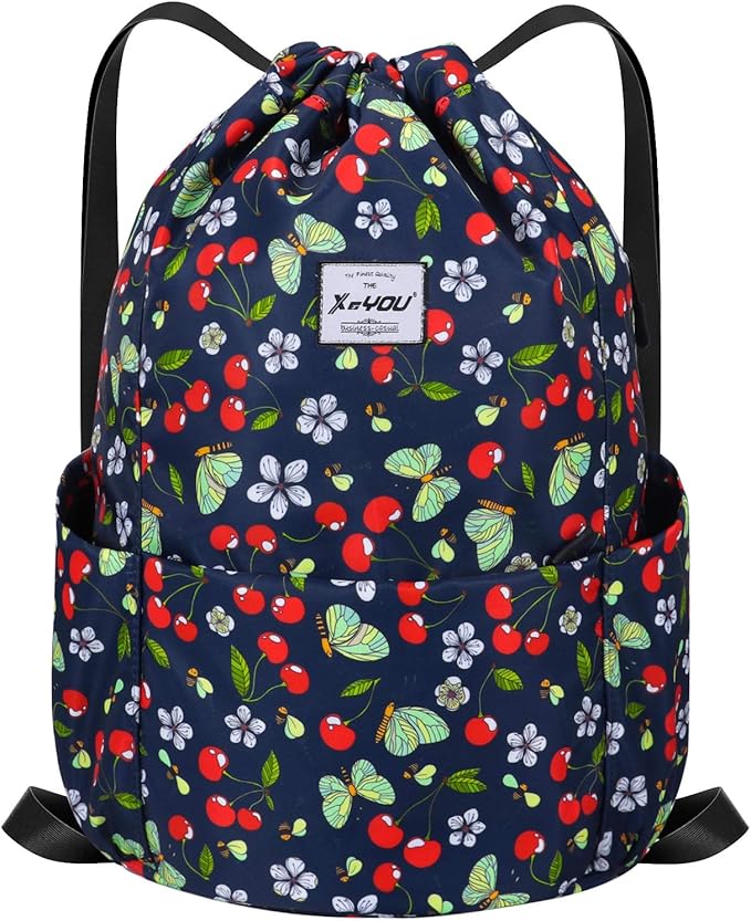 XEYOU Drawstring Sports Backpack Lightweight Gym Yoga Sackpack Shoulder Rucksack Casual Outdoor Daypack for Women and Men