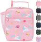 Lunch Box for Kids Boys Girls Men Women, Insulated Small Soft Cooler Lunch Bag Kit for School Work Picnic Travel - Reusable Portable lunchbox,Pink Unicorn
