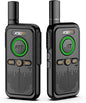 LT Plus Two-Way Radio Long Range with Access to 16 Channels NOAA Weather 4200mAh Battery Rechargeable Flash Replication Frequency Tpye-C LCD Display for Camping Walkie Talkies(Black 2 Pack)