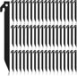 Deekin Plastic Tent Stakes 9 Inch Heavy Duty Tent Pegs Spike Hook Stakes Light Safe Tent Stakes Canopy Stakes for Summer Beach Garden Decorations Camping Outdoor Lawn Tarp