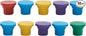 10 Pcs Bottle Top Waterers - Portable Dog Shower Outdoor - Bottle Cap Sprinkler - Bottle Shower Head for Road, Travel, Camping & Hiking, Plastic