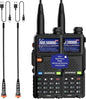 Ham Radio Handheld Baofeng Radio 5RM Upgraded of UV-5R High Power Long Range Walkie Talkies for Adults Multi-Band Two Way Radio NOAA Weather Copy Frequency USB C Charger 999CH Outdoor Hiking Camping