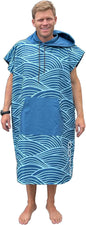 Malo'o Nalu Surf Poncho Changing Robe with Hood - Soft & Warm -Children & Adult Sizes-Changing Towel & Poncho