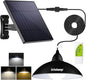 intelamp Solar Pendant Lights, Solar Shed Lights by Remote Control Solar Powered Indoor & Outdoor Lights Hanging Lights for Storage Room Home Yard Porch Balcony