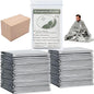 Emergency Foil Blanket, Survival Thermal Mylar Blankets Individually Packaged Perfect for Outdoors, Hiking, Survival, Marathons or First Aid