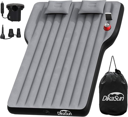 Tesla Model Y Mattress: Inflatable Camping Bed Air Mattress for Model Y, Thickened Travel SUV Sleeping Pad with Car Air Pump 2 Pillows
