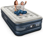 iDOO Luxury Twin Air Mattress with Built in Pump, 18" Raised Comfort Blow up Mattress, Inflatable Mattress for Guests & Home, Air Bed, colchon inflable, Upgraded Four Chamber Technical Airbed