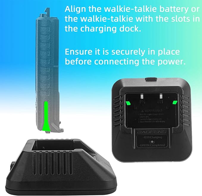 BAOFENG uv-5r charger,original desktop walkie talkie charger with US Adapter 100v-240v for BAOFENG BF-F8HP UV-5X3 5RA 5RB 5RC 5RD 5RE 5REPLUS radio accessories (1Pack)